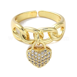 Покрытие стойки латунные циркониевые открытые манжеты RJEW-K249-22G