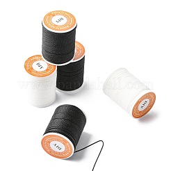 5 рулон круглого вощеного полиэфирного шнура 2 цветов YC-FS0001-01