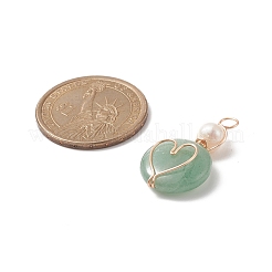 5шт 5 стиля подвески из натуральных и синтетических смешанных камней PALLOY-JF01951