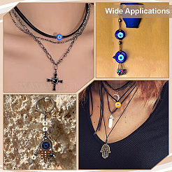 200шт 10 цвета ручной работы сглаз бусины лэмпворк LAMP-ME0001-15