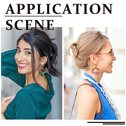 16шт 8 цвета прозрачные подвески из смолы и орехового дерева RESI-TA0001-96