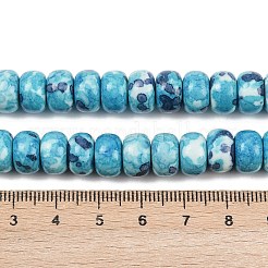 Нити окрашенных синтетических бусин из речного камня G-Z105-C01-01G