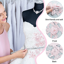 3d цветок органза полиэстер вышивка орнамент аксессуары&nbsp;DIY-WH0297-20C