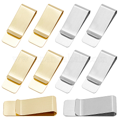 12 шт. 2-х цветные зажимы для денег из нержавеющей стали AJEW-CP0008-89