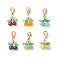 Подвесные украшения из натурального вишневого аметиста&nbsp;HJEW-MZ00316