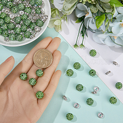 Круглые стразы из полимерной глины и стразы рондель бусины-разделители наборы для изготовления бижутерии DIY-SC0027-50D