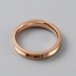 201 supports de bague rainurés en acier inoxydable&nbsp;RJEW-WH0012-11C