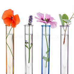 8шт 4-х цветная прозрачная акриловая пробирка AJEW-OC0003-95