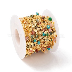 Цепочки из бисера колонны из натурального камня CHC-K012-02G-08