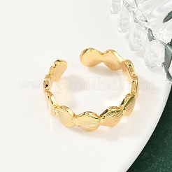 Латунные регулируемые манжеты для женщин RJEW-B132-01A-G