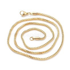 Цепочки из нержавеющей стали 304 с вакуумным покрытием PVD NJEW-O123-04G