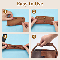 2 шт. чехлы на ручки багажа из искусственной кожи&nbsp;PURS-GL0001-06B