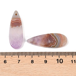 Подвески из натурального аметиста и кружевного агата&nbsp;G-K381-10