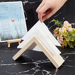 Треугольная деревянная подставка для салфеток DJEW-WH0038-96