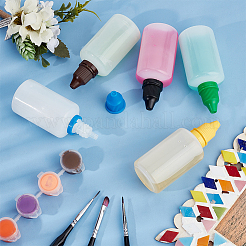 6 набор 6-х цветных пластиковых пустых флаконов-капельниц для жидкости TOOL-BC0002-29