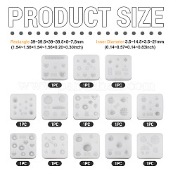 13шт 13 стиля силиконовые Молды для нейл-арта&nbsp;SIMO-TA0001-17