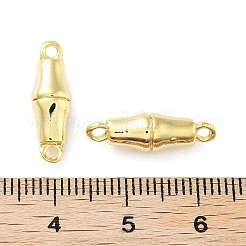 合金コネクタチャーム  竹のジョイントリンク  18KGP本金メッキ  18x6mm  穴：1.4mm&nbsp;FIND-G085-04G