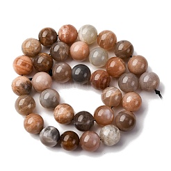 Нити из натурального лунного камня класса аа G-M296-01-12mm-01