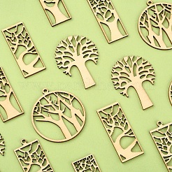 100шт деревянные подвески&nbsp;WOOD-CJ0001-62