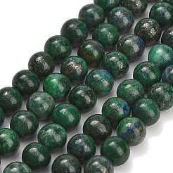 天然クリソコラとラピスラズリビーズ連売り  スムーズなラウンド  8~8.5mm  穴：1mm  約47個/連  14.76~14.96''（37.5~38センチメートル）&nbsp;GG-CBA7BB7-A04-8mm
