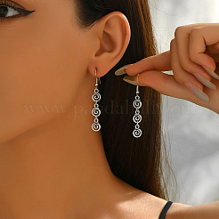 Серьги-подвески из сплава и железа FS-WG7331A-01