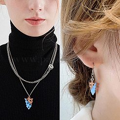 Прозрачные и непрозрачные подвески из смолы и ореха RESI-SZ0001-02