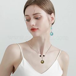 10шт 10 стиля подвески из натуральных и синтетических драгоценных камней&nbsp;G-CA0001-52