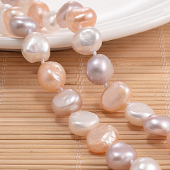 Колье из натурального жемчуга и бисера&nbsp;NJEW-P126-A-01D-01