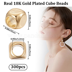 300 шт. Латунные бусины KK-BBC0011-90