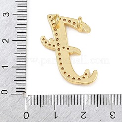 Latón micro pavimenta claro colgantes de circonio cúbico&nbsp;CU-CBA8481-01G-F