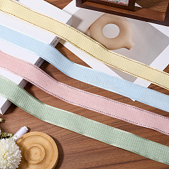 Двусторонняя бархатная лента из полиэстера&nbsp;SRIB-WH20020-040B-03