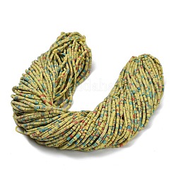 Окрашенные синтетические бирюзовые бусы нити G-P594-01B-13