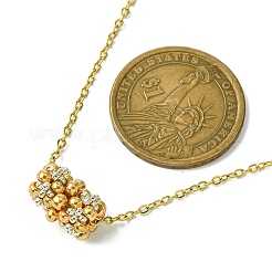 3 шт. плетеные стеклянные бусины в форме колонны&nbsp;NJEW-MZ00037