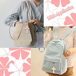 7шт 7-х цветный акриловый брелок с железным кольцом для брелка&nbsp;KEYC-CJ0001-13