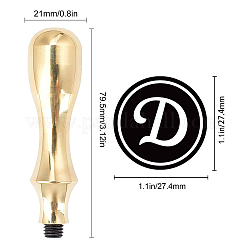 1 шт. головка штампа из латуни золотистого тона&nbsp;DIY-CP0008-98G