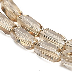 Гальванизируйте прозрачные стеклянные бусины&nbsp;EGLA-H112-01PL-01