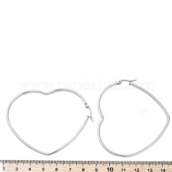 Серьги-кольца из нержавеющей стали 201 EJEW-A052-11B