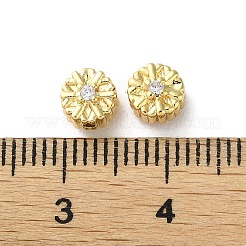 Латунные микропаве из прозрачного кубического циркония KK-P256-12G