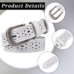 Кожаные ремни с полой цепью для мужчин&nbsp;AJEW-WH20070-165C