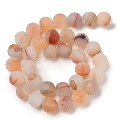 Натуральный красный агат бисер нитей&nbsp;G-A248-A03-01