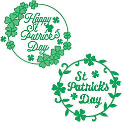 2 шт. 2 стиля День Святого Патрика трафареты для резки углеродистой стали DIY-WH0309-725