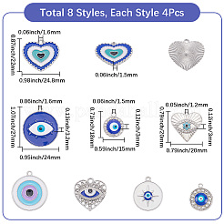 32шт 8 стиля подвески из сплава с эмалью&nbsp;ENAM-SC0006-67