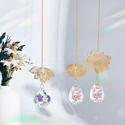 6 шт. 3 подвесных украшения из латуни и нержавеющей стали&nbsp;HJEW-NB00311