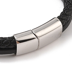 Geflochtene Mikrofaser-Leder-Mehrstrang-Armbänder&nbsp;BJEW-B096-07B