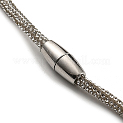 Теннисное колье со стразами NJEW-R263-26D-P