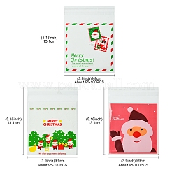 3 пакет 3 стиля прямоугольные целлофановые пакеты opp для Рождества OPC-FS0001-01A