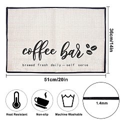 Kaffee Thema Diablement Fort Tasse Matten&nbsp;AJEW-WH0201-001