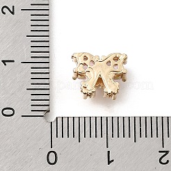 Bowknot Messing Micro Pave Zirkonia-Perlen&nbsp;KK-Z156-20G-03