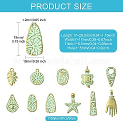 55шт 11 стиля подвески из сплава в тибетском стиле&nbsp;FIND-CJ0006-87