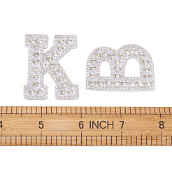 Patchs de strass en résine alphabet&nbsp;DIY-TAC0005-45A